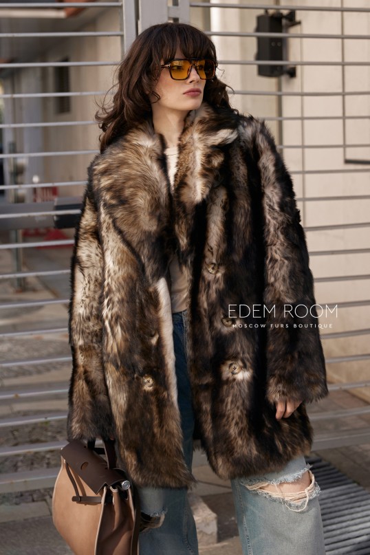 двухсторонняя шуба - дублёнка из тосканы