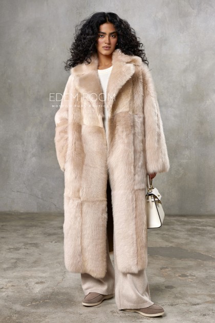 двухсторонняя шуба - дублёнка из меха тосканы
