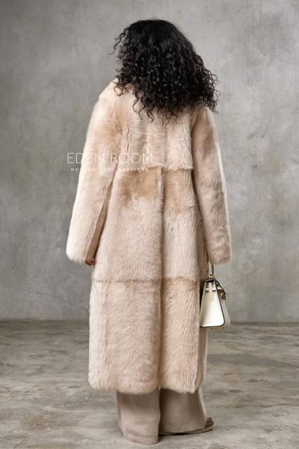 двухсторонняя шуба - дублёнка из меха тосканы