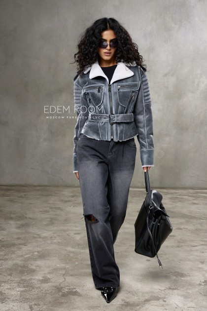 короткая куртка - дублёнка