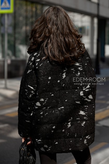 куртка - пуховик из меха мерино