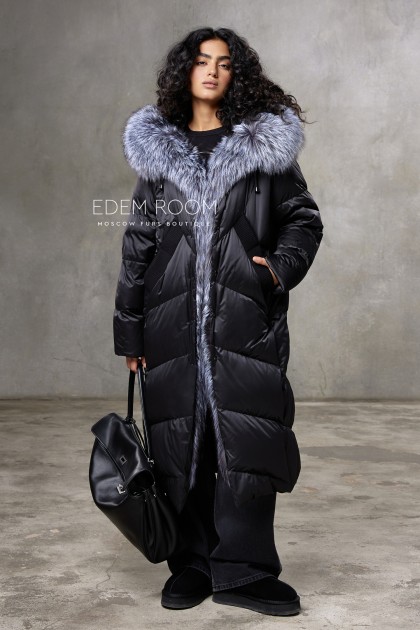 чёрный пуховик пальто с капюшоном чёрный пуховик пальто с капюшоном