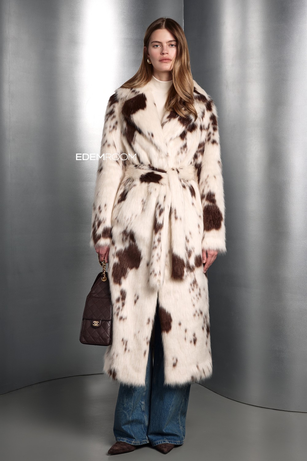 модная шуба из эко - тосканы