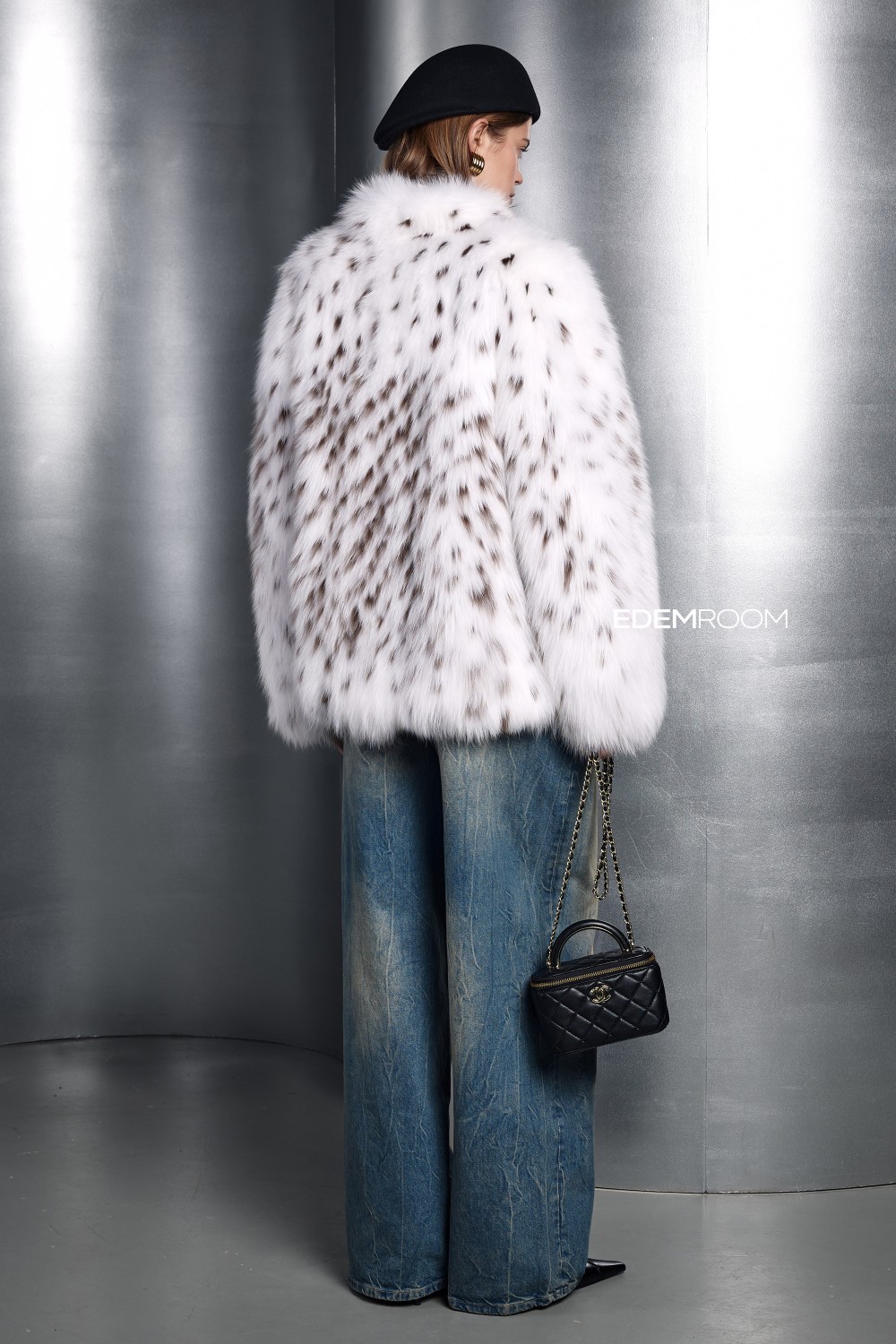 полушубок из лисы и рыси