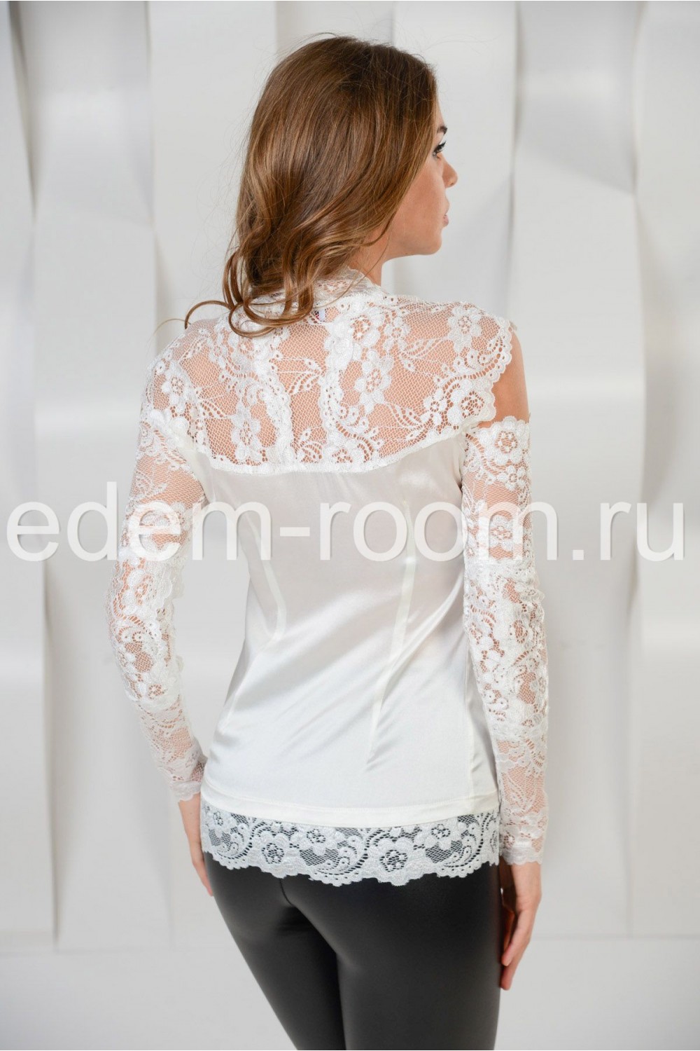 Белорусские женские блузки с кружевом