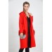 Красное пальто с меховыми карманами