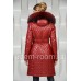 Красное пальто с чернобуркой