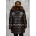 Зимняя куртка для женщин из эко-кожи