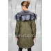 Зимняя куртка - парка с мехом чернобурки