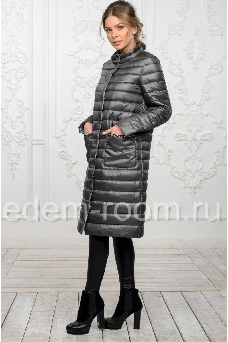 Удлинённое женское пальто для весны и осени