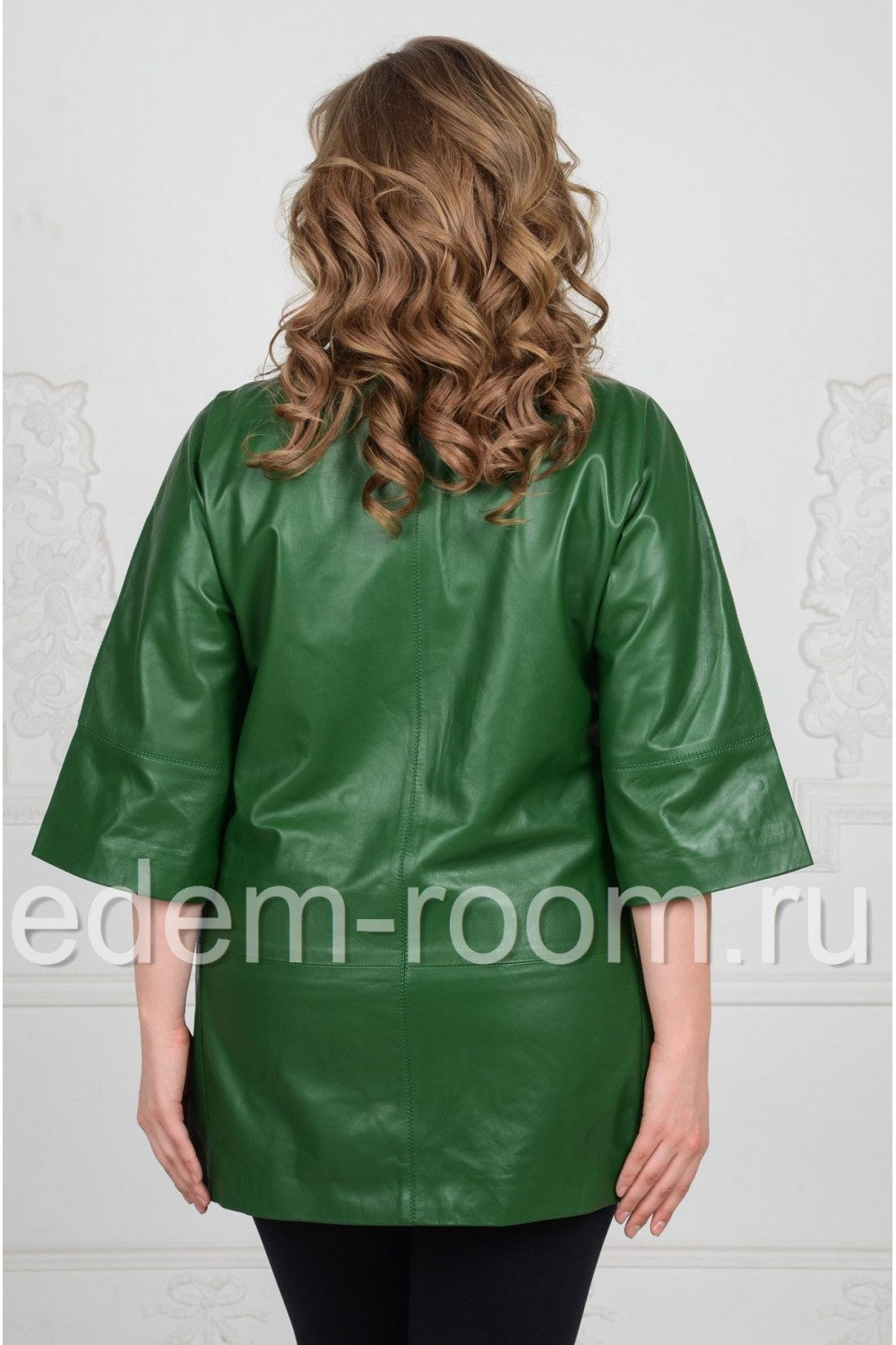 Удлинённая кожаная куртка для женщин