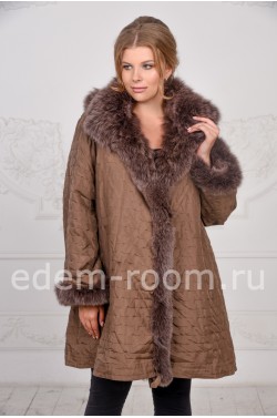 Двухстороннее меховое пальто для женщин