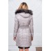 Женское пальто из искусственной кожи для зимы