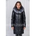 Женское кожаное пальто для зимы