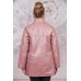 Розовая куртка из кожи