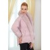 Розовая короткая куртка на био-пухе