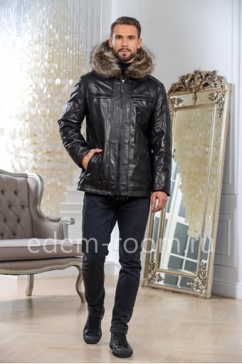Куртка из натуральной кожи для зимней погоды