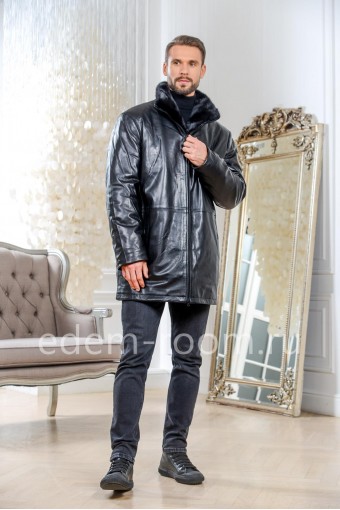 Кожаная куртка для зимы 