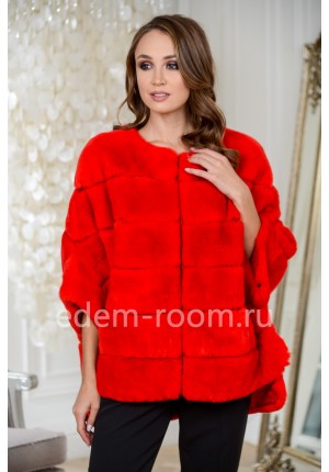 Женские модные куртки из кролика