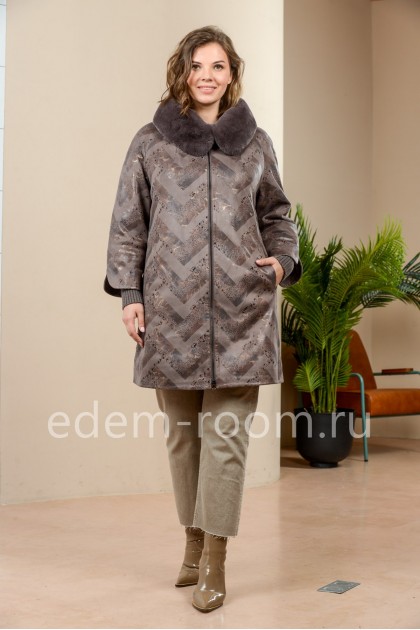 Утеплённая куртка на большие размеры