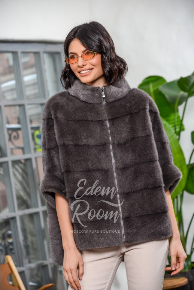 Куртка - кофта на молнии из меха норки
