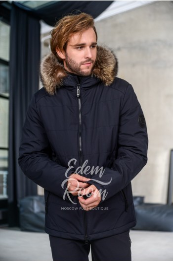 Мужская зимняя куртка из ткани