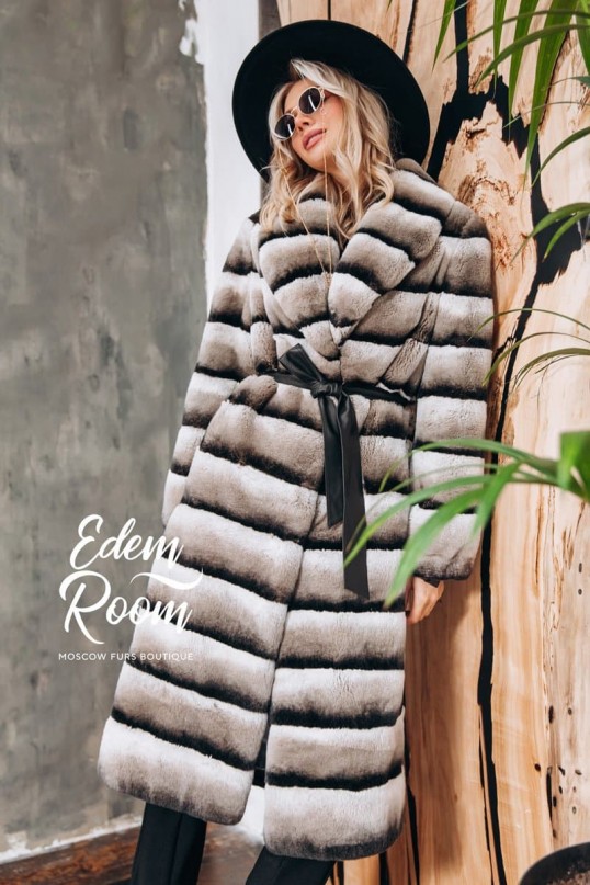 Шиншилловая шуба из орилага