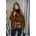 Леопардовая куртка - дублёнка для межсезонья