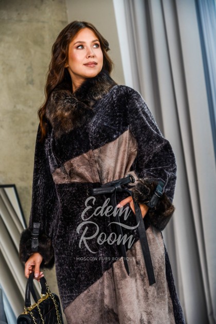 Эксклюзивная дублёнка - пальто для прохладной погоды