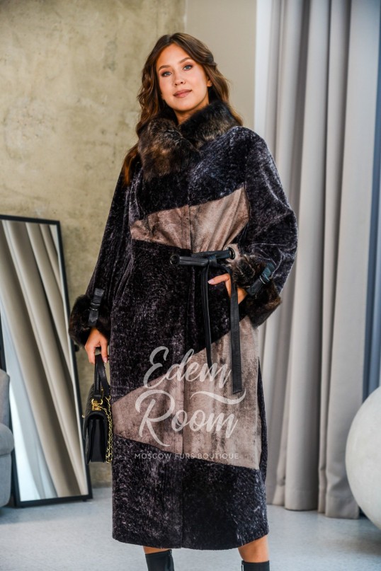 Эксклюзивная дублёнка - пальто для прохладной погоды