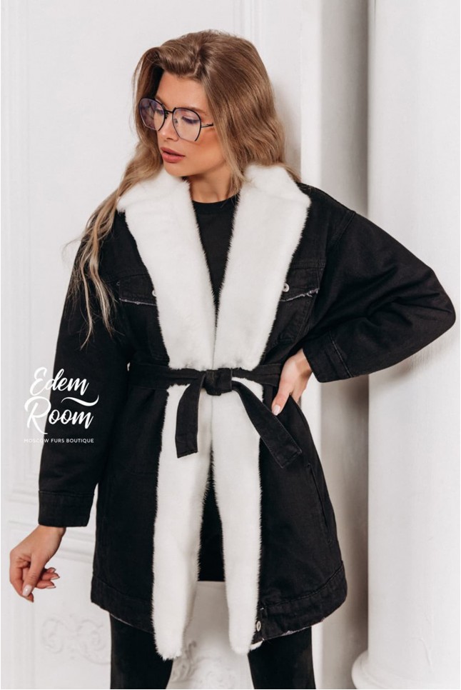 Удлинённая джинсовка с норкой