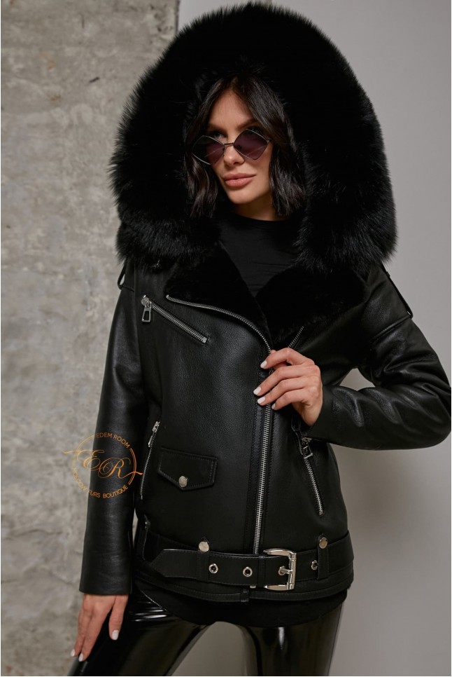 Хит продаж! Авиатор с меховым капюшоном