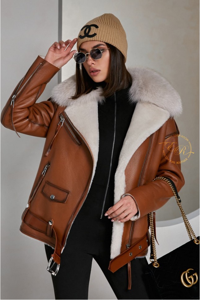 Хит Продаж! Авиатор с мехом песца