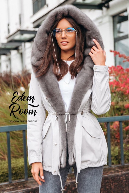 Парка - куртка с мехом норки