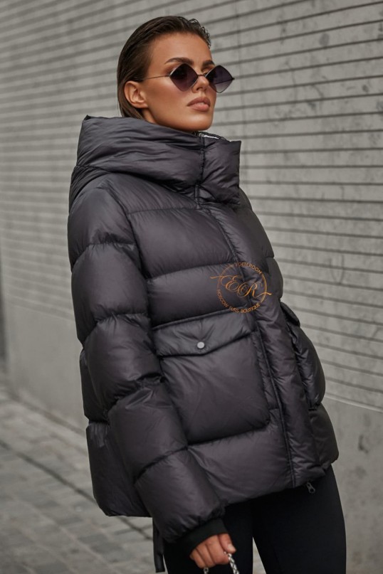 Укороченная куртка пуховик 