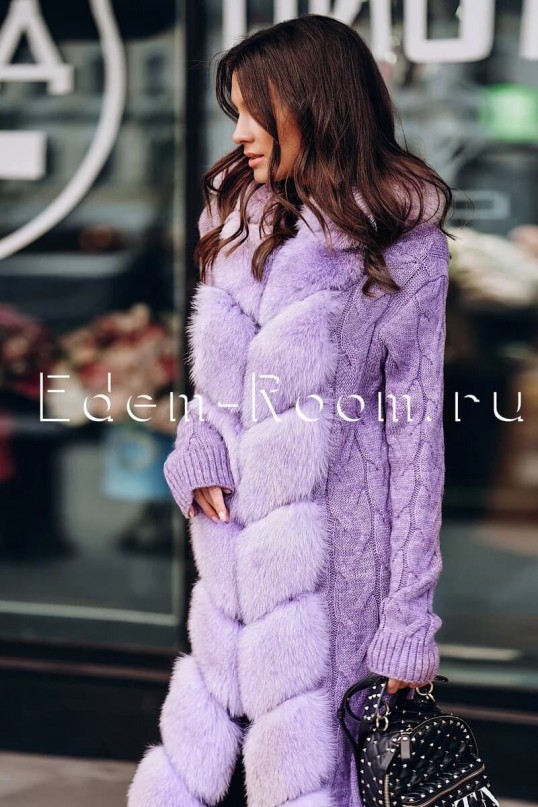 Вязаный кардиган в цвете лаванда Вязаный кардиган в цвете лаванда