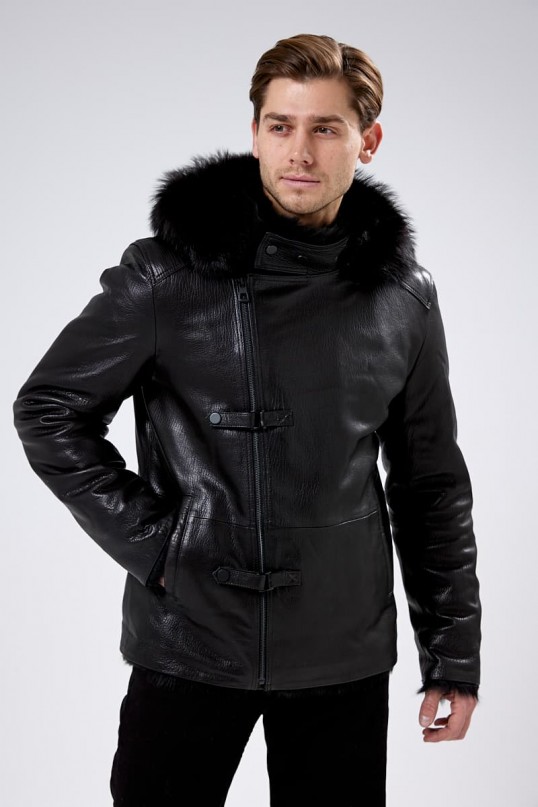 Мужская куртка - дублёнка на мехе тосканы Мужская куртка - дублёнка на мехе тосканы