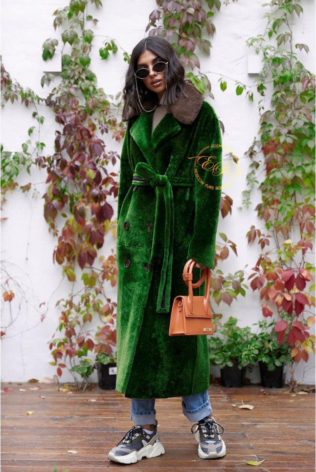 Эксклюзивная двухсторонняя дублёнка - шубка из мериноса