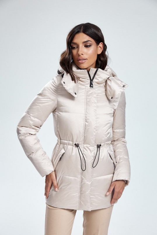 Дутая куртка - пуховик на кулиске