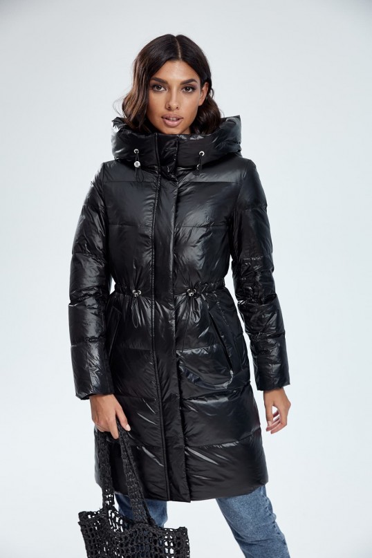 Дутый пуховик на кулиске