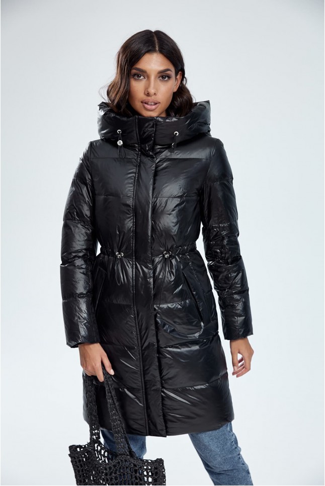 Дутый пуховик на кулиске