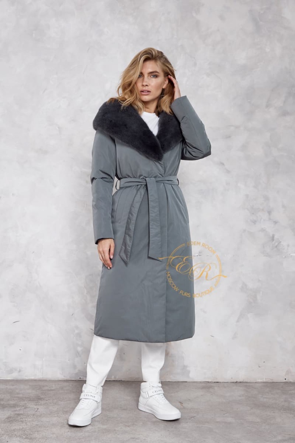 Зимнее пуховое пальто для женщин
