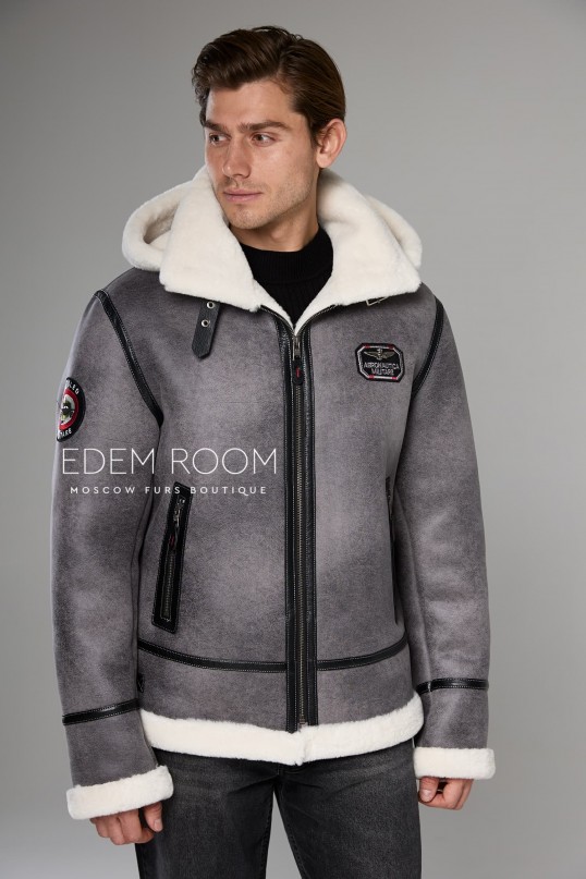 стильная дублёнка из искусственного меха стильная дублёнка из искусственного меха