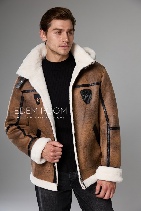 мужская куртка - дублёнка