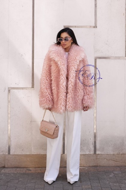 Полушубок из экомеха