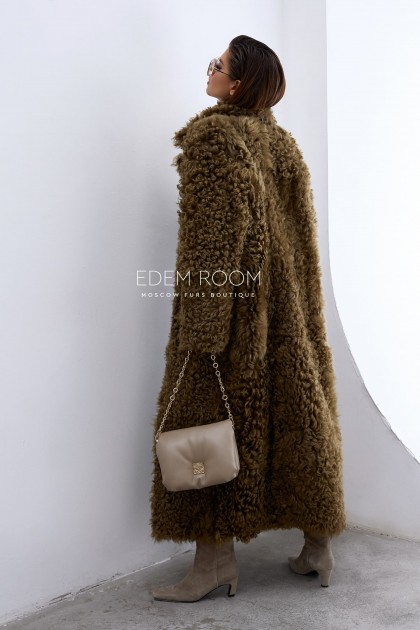 шуба - дублёнка из овчины ( двухсторонняя)