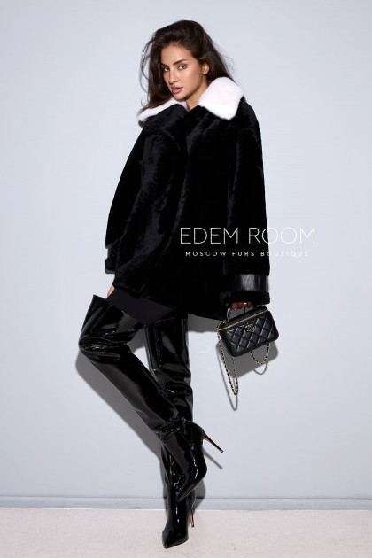 Двухсторонняя шуба - дублёнка из испанского мериноса