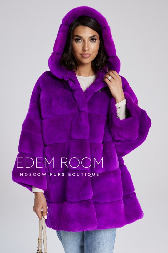 пончо с капюшоном  из орилага