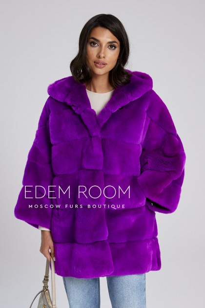 пончо с капюшоном  из орилага