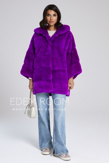 пончо с капюшоном  из орилага